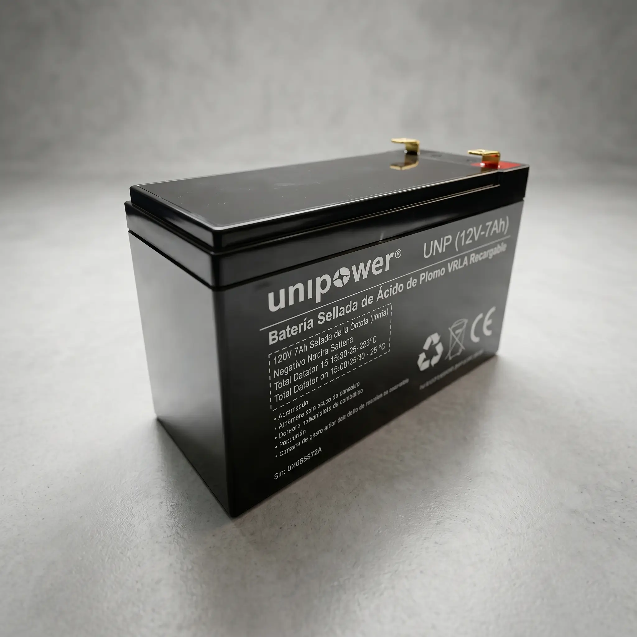Batería VRLA AGM 12V 9Ah Unipower - Imagen 2