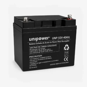 Batería VRLA AGM 12V 40Ah Unipower | Respaldo Eficiente para Telecomunicaciones
