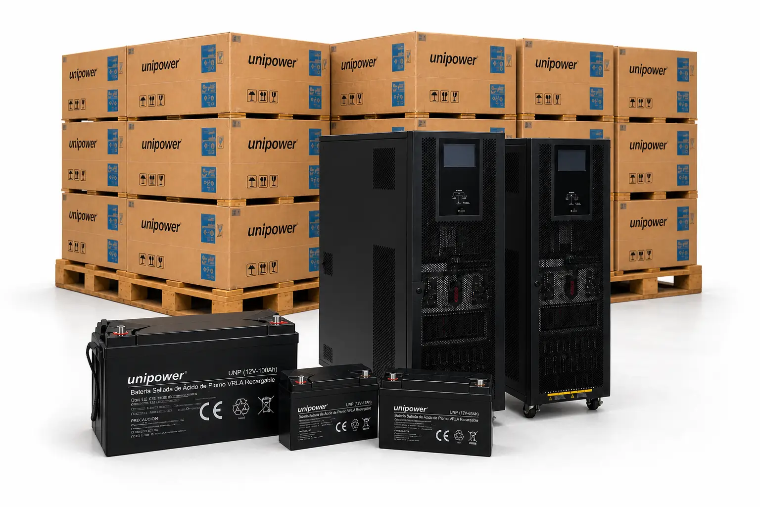 Inventario permanente UPS Galeon y baterías Unipower Tecnosoft